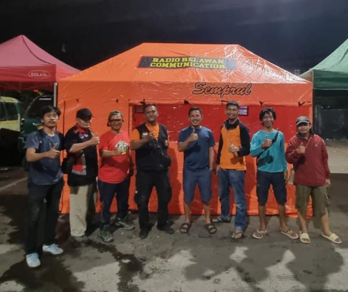 Tenda Posko Mudik Radio Relawan Communication Sudah Berdiri, Siap Layani Pemudik
